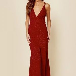 Planet Blue Red Maxi Dress